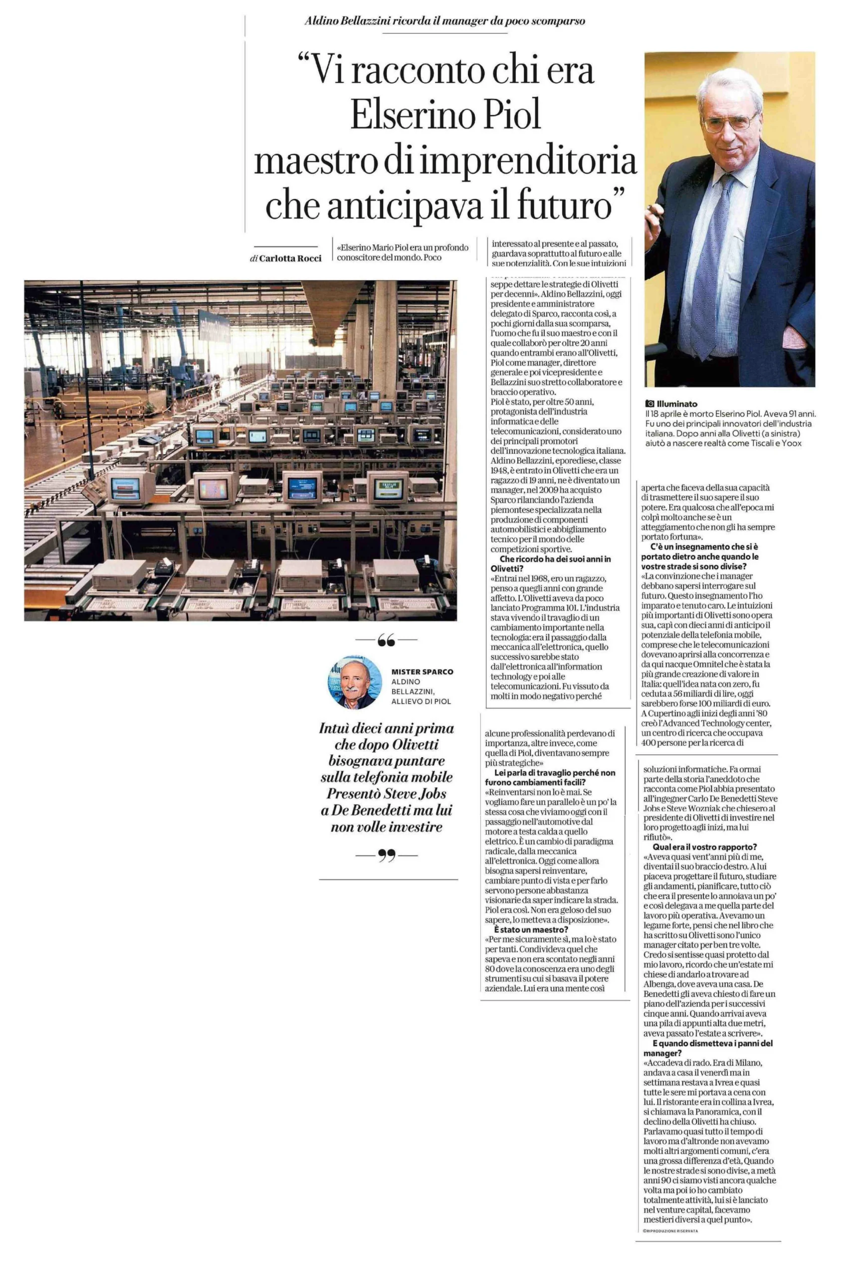 Articolo di: Repubblica Torino 24 aprile 23