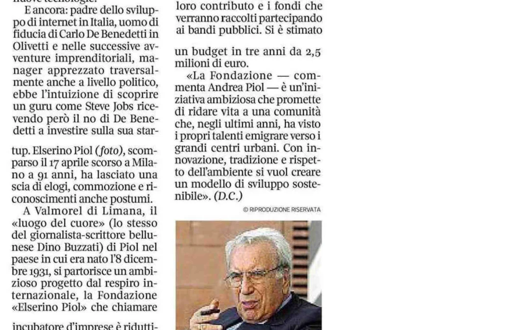 A Valmorel hub hi-tech intitolato a Elserino Piol
