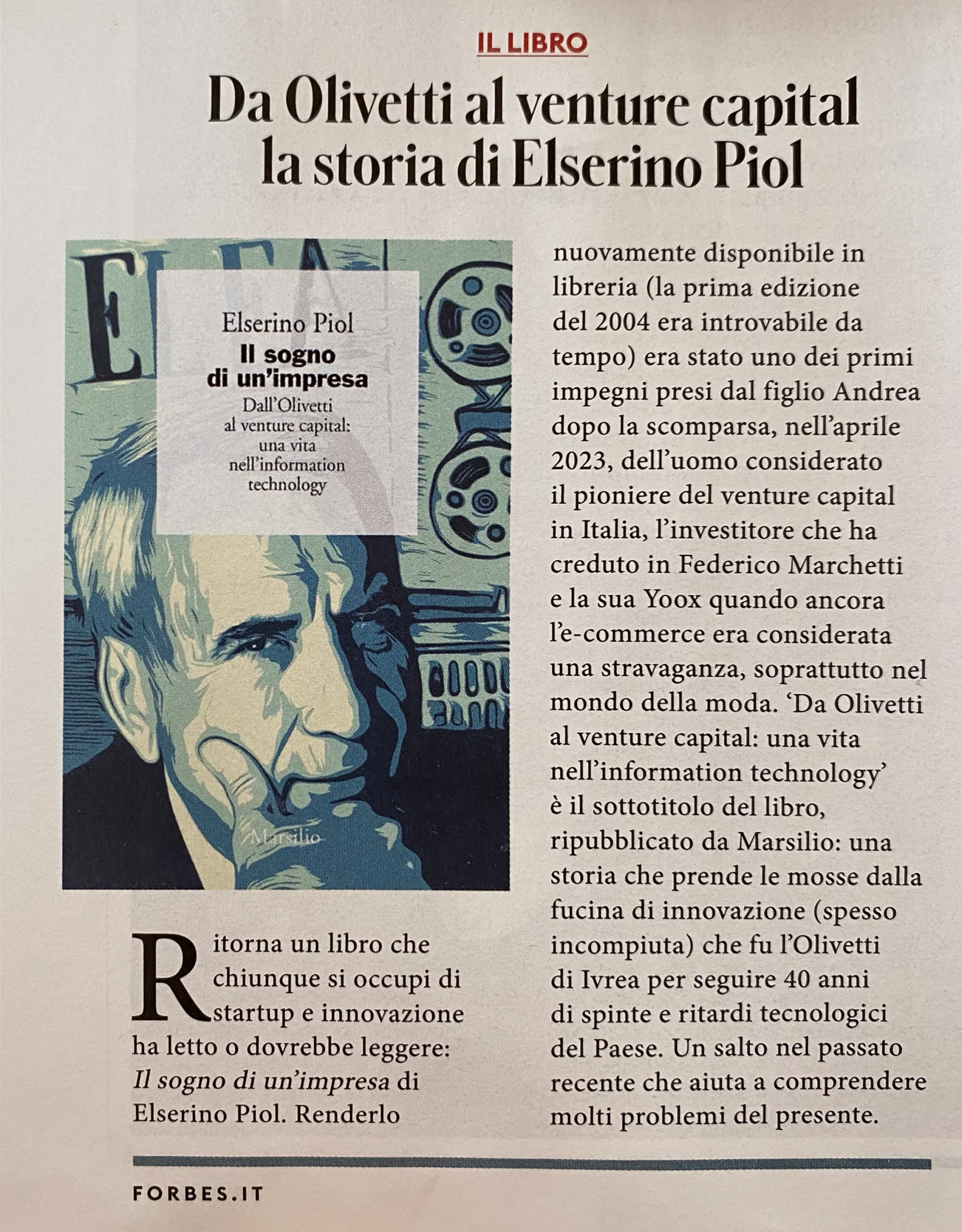 Articolo di: FORBES gennaio 2024