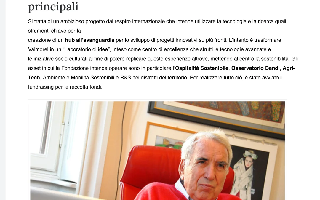 Nasce la Fondazione Elserino Piol, sulla strada segnata dal fondatore del venture capital…