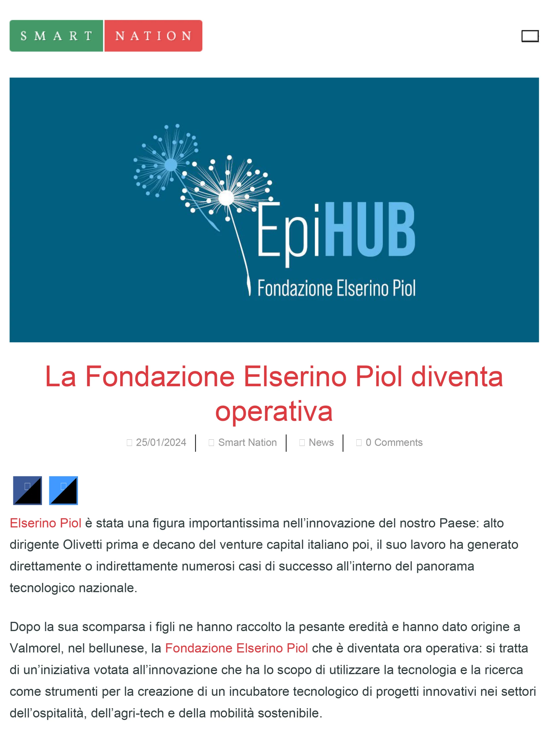 Articolo di: SMART NATION 25 gennaio 2024
