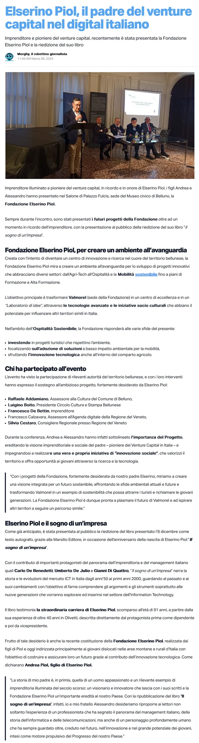 Articolo del 2024-03-06 digitech news