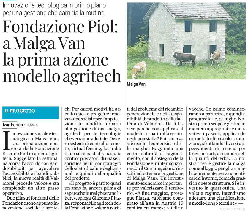 Articolo di: Corriere delle Alpi