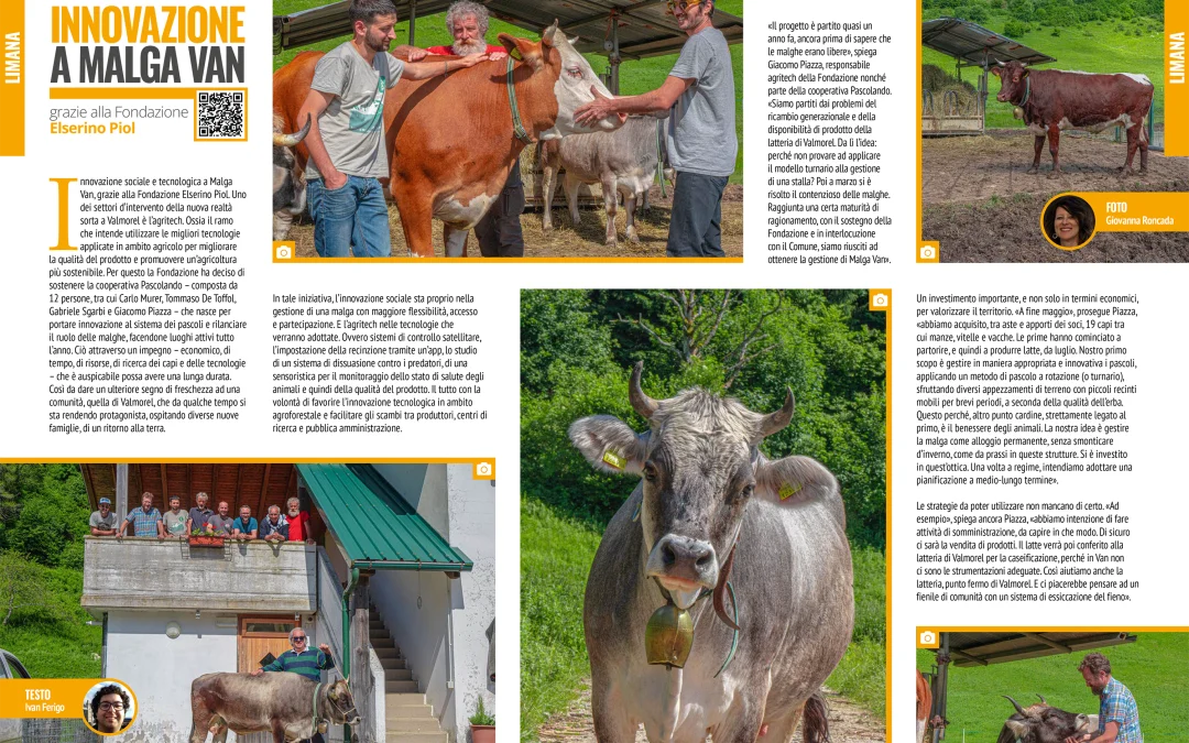 Innovazione a Malga Van